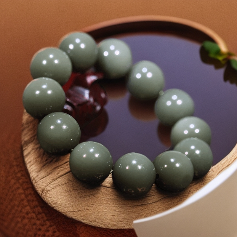 【新疆马爷珠宝】沙枣青手串