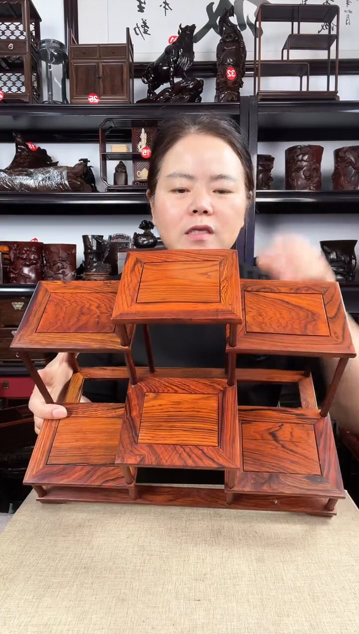 木新款六连老李红木工艺品