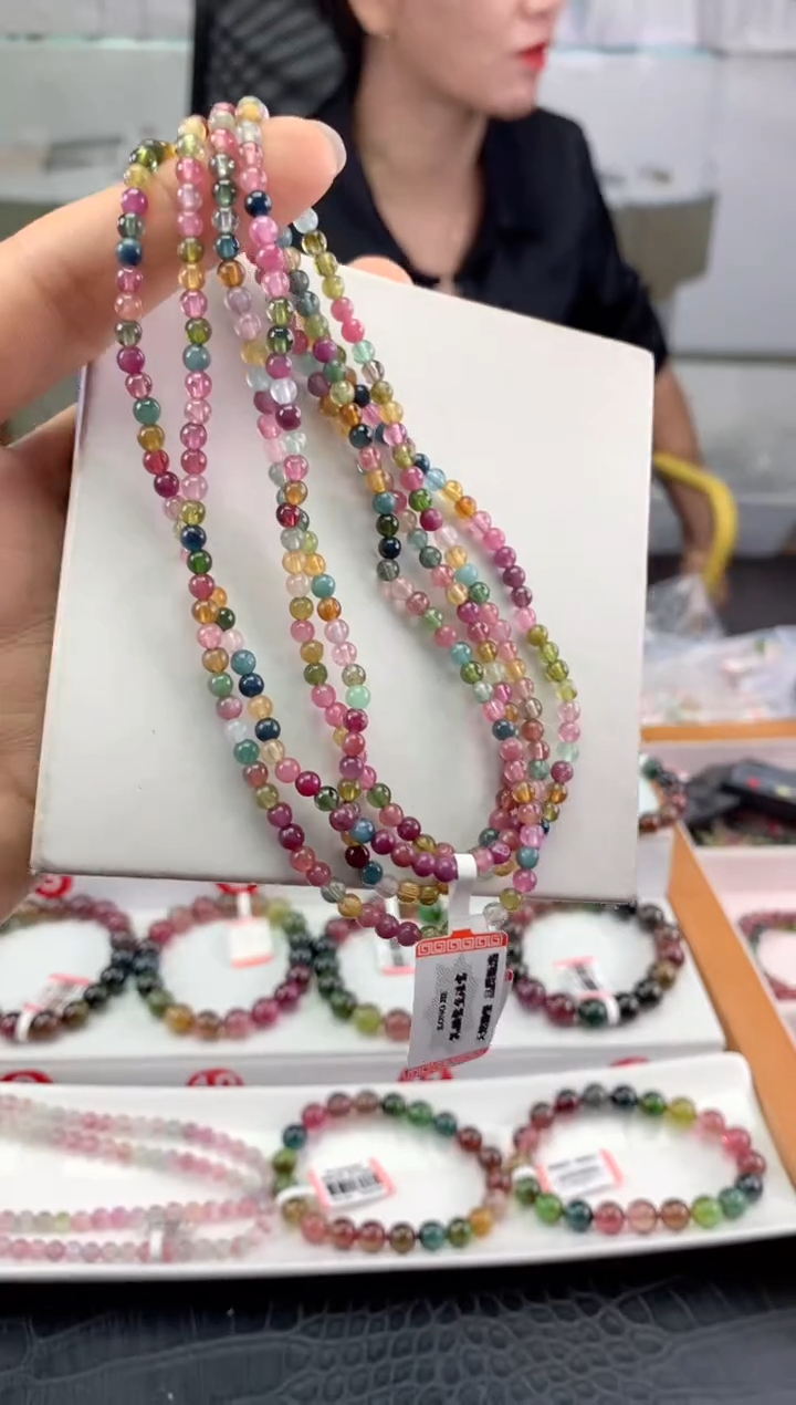 未镶嵌手串碧玺多样性发一条