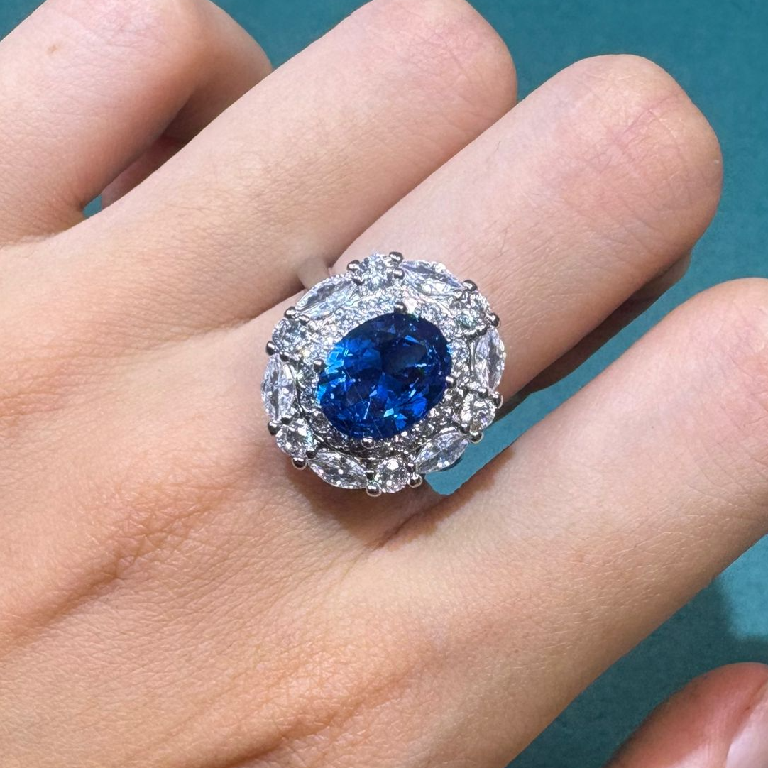 《高端定制》高贵奢藏级蓝宝石戒指222