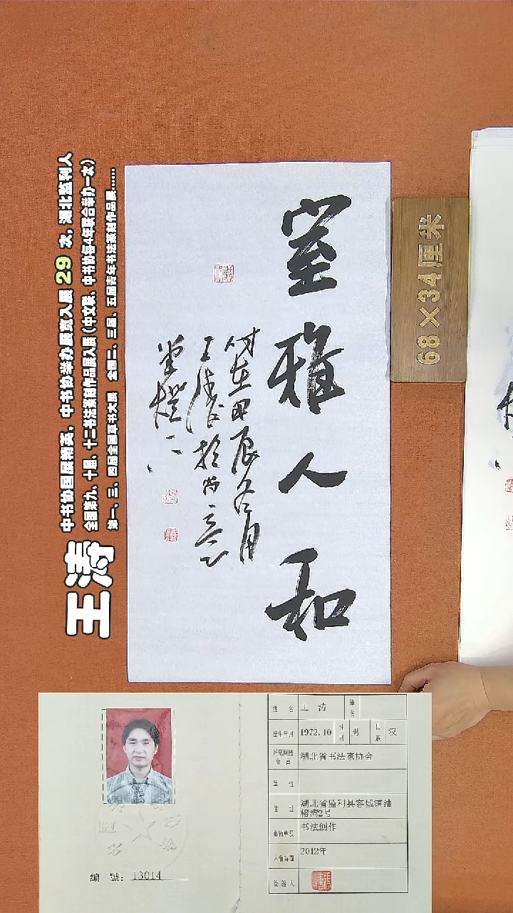 【闪购商品】书法312王涛书法作品