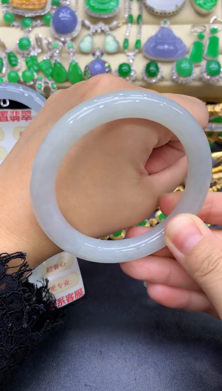 未镶嵌手镯翡翠114-中国好珍宝