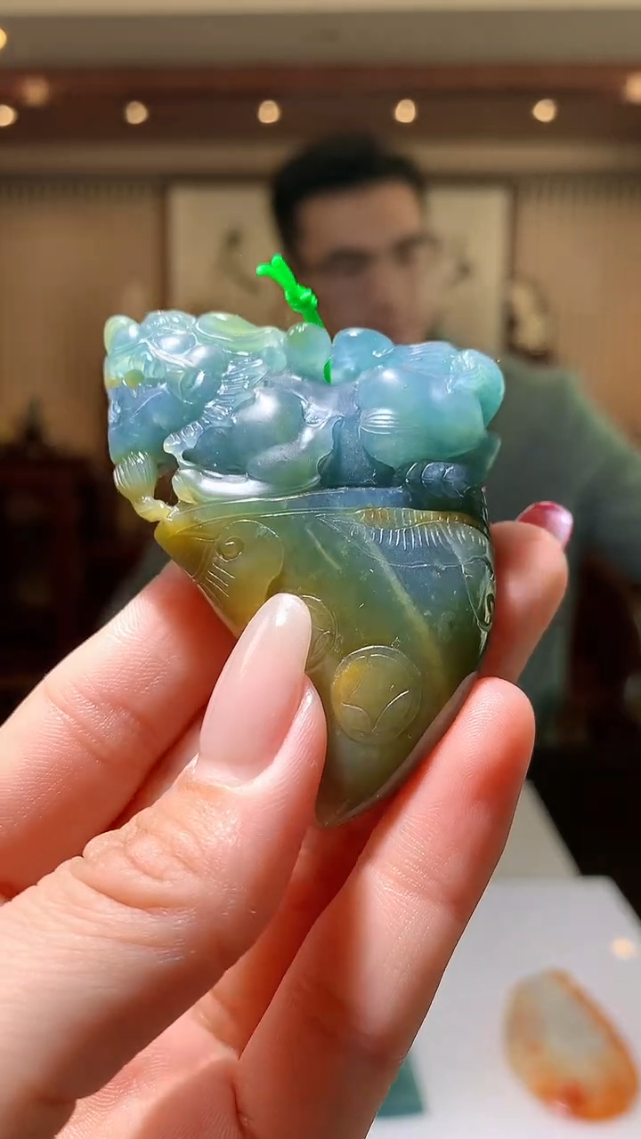 【闪购商品】定制翡翠未镶嵌1085hm-毛货挂件58