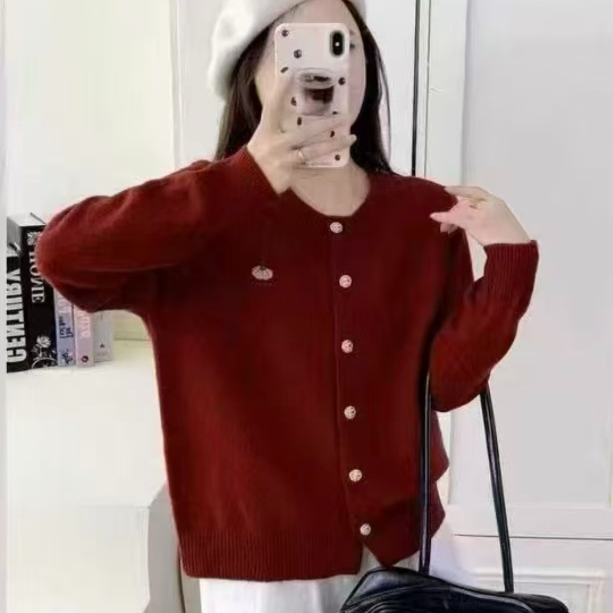 [ 南瓜小金扣 ] 新款‘’暖软糯‘‘百搭时尚加厚开衫A726