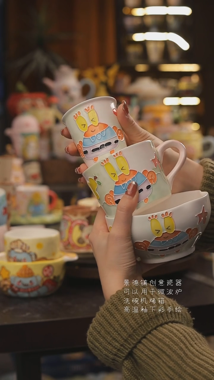 景德镇釉下彩绘设计师款式陶瓷