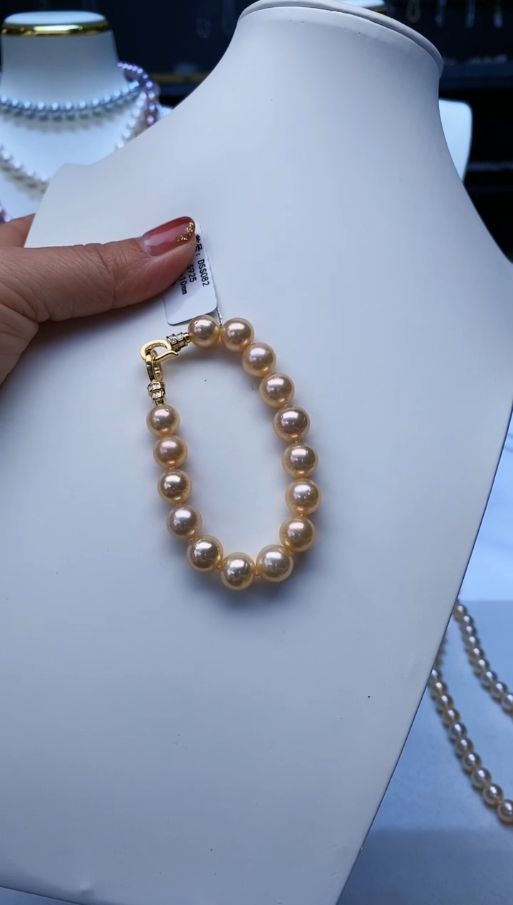 银S925镶嵌手链淡水珍珠Y淡水手链