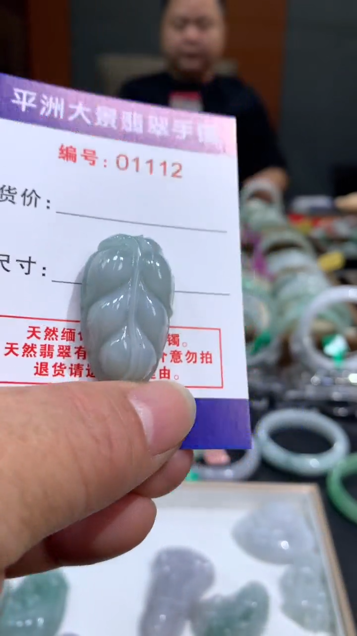 未镶嵌挂件翡翠天然A货缅甸翡翠叶子《车  挂》多样性发货发其一