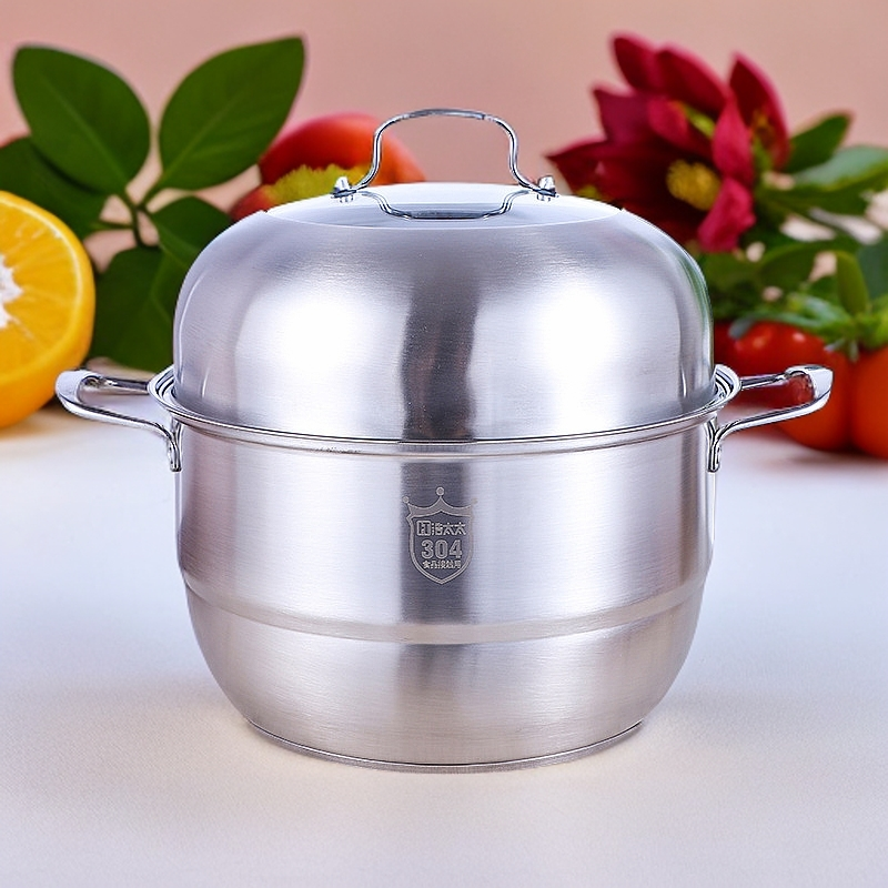 蒸锅304不锈钢加厚复底多用家用蒸煮