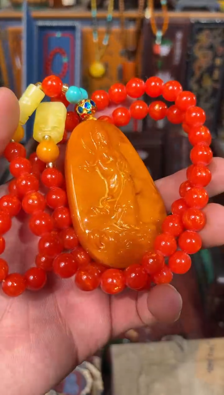 【闪购商品】蜜蜡颈饰未镶嵌125羊羊羊羊羊羊羊羊