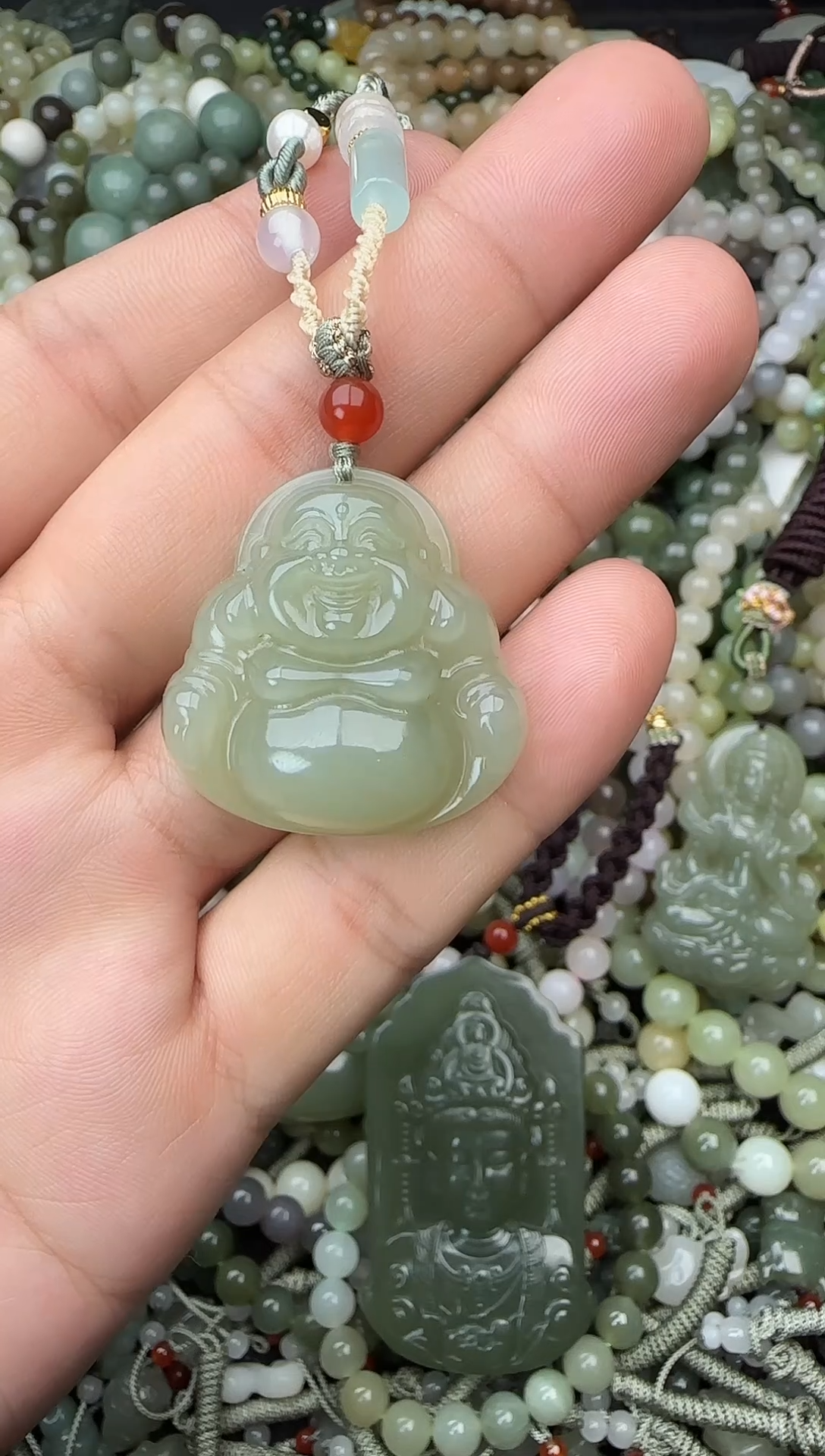 颈饰未镶嵌和田玉拍一发一