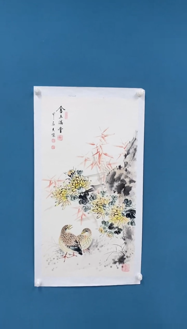 【闪购商品】国画2.7-王夫怀-三尺花鸟17