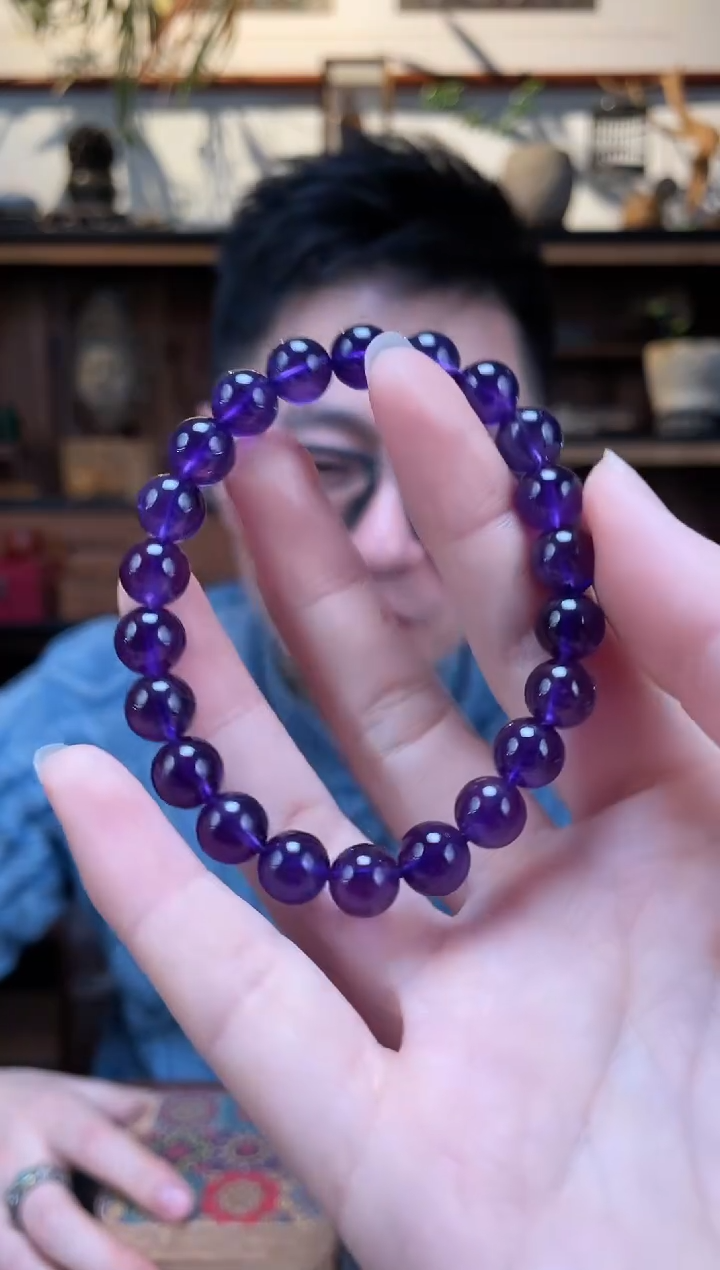 【闪购商品】水晶手串未镶嵌紫水晶手串ZD