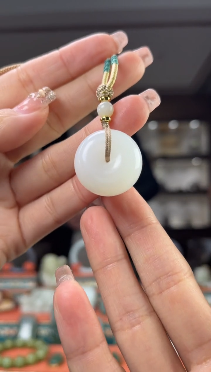 【闪购商品】和田玉颈饰未镶嵌佩佩24mm左右