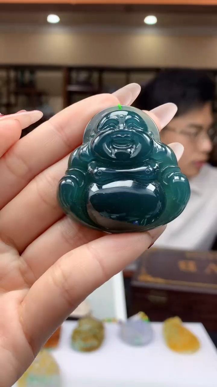 【闪购商品】定制翡翠未镶嵌1002ry-毛货挂件45