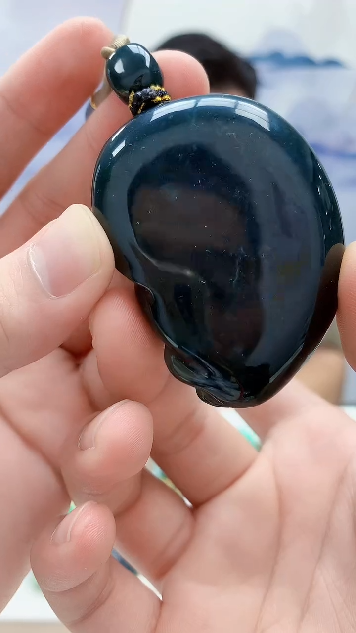 未镶嵌定制翡翠雨***…4917bb-毛货挂件127