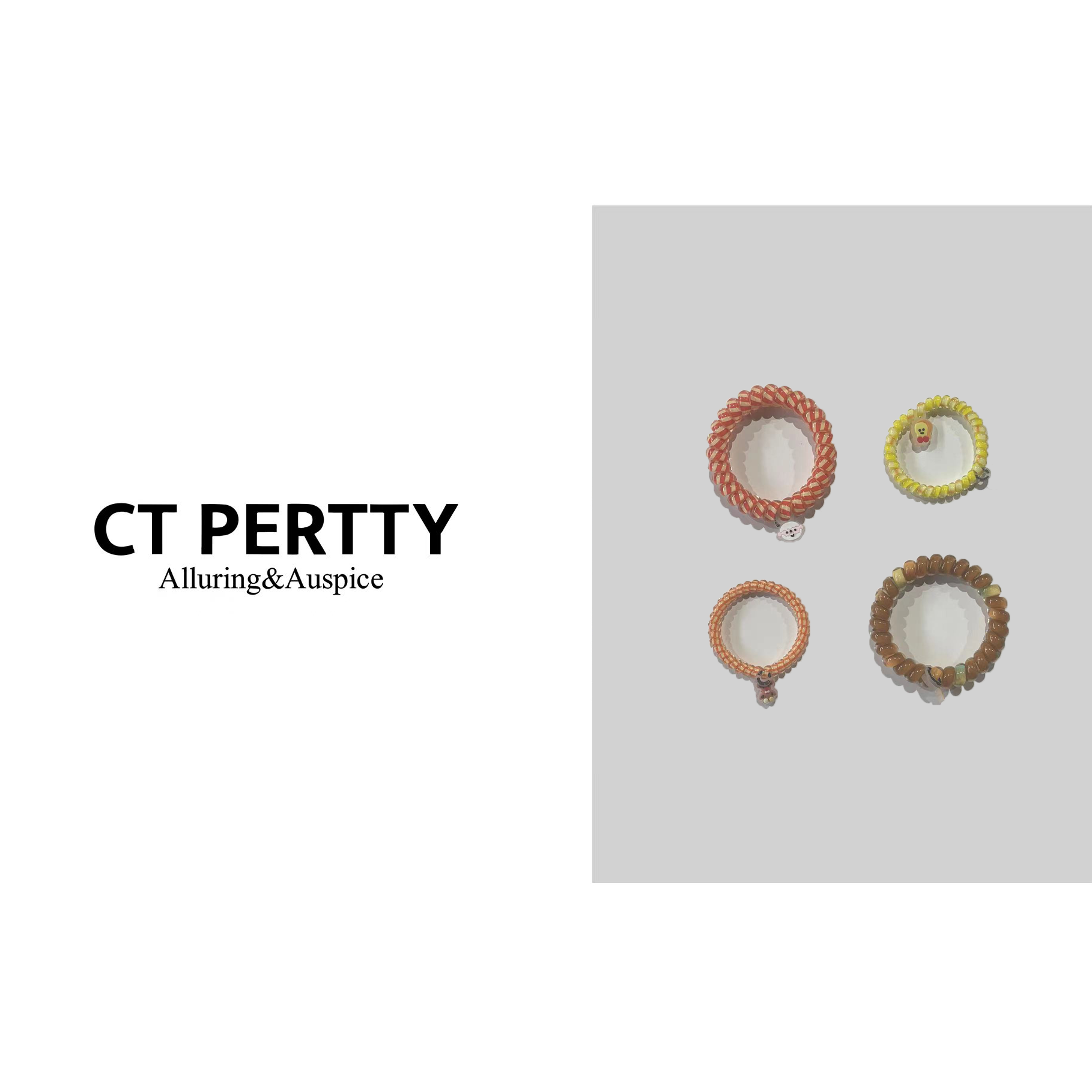 新人20A10000小动物亮色电话发圈（4个装）