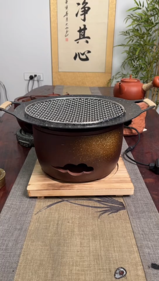 【闪购商品】祥云炉＋烤盘【送炉垫＋烤网】