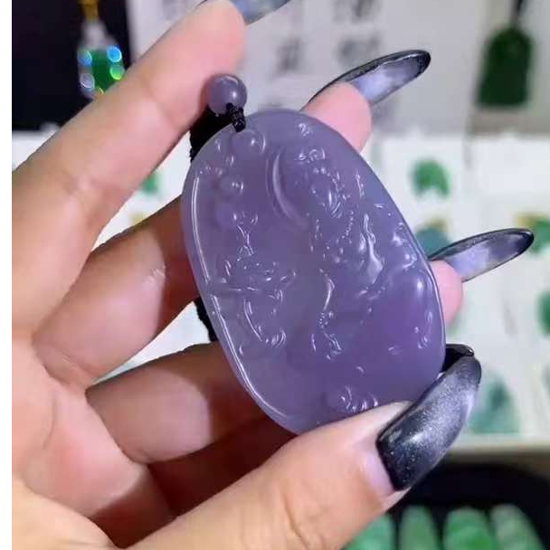 翡翠无镶嵌紫罗兰