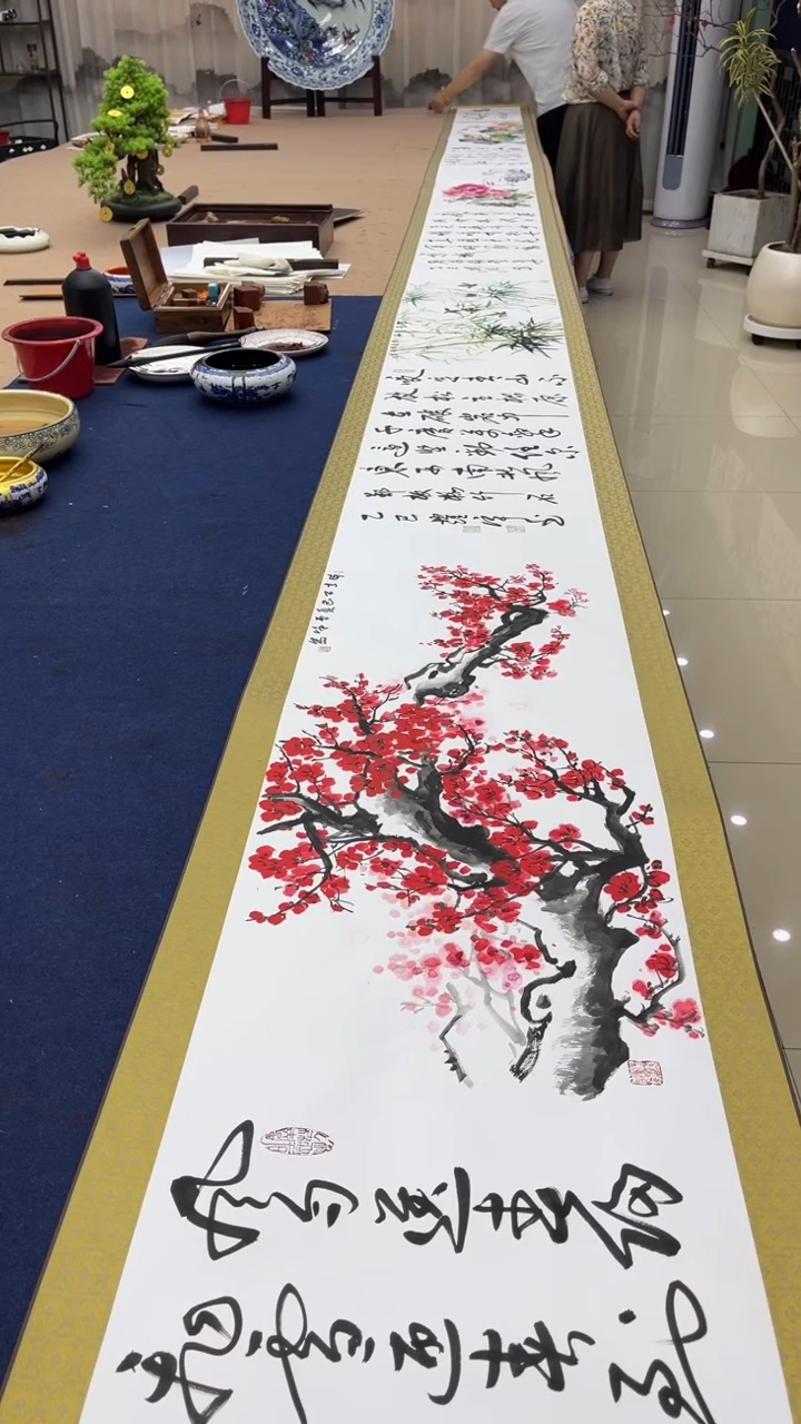 书法王耀宇 张雪峰-合作长卷