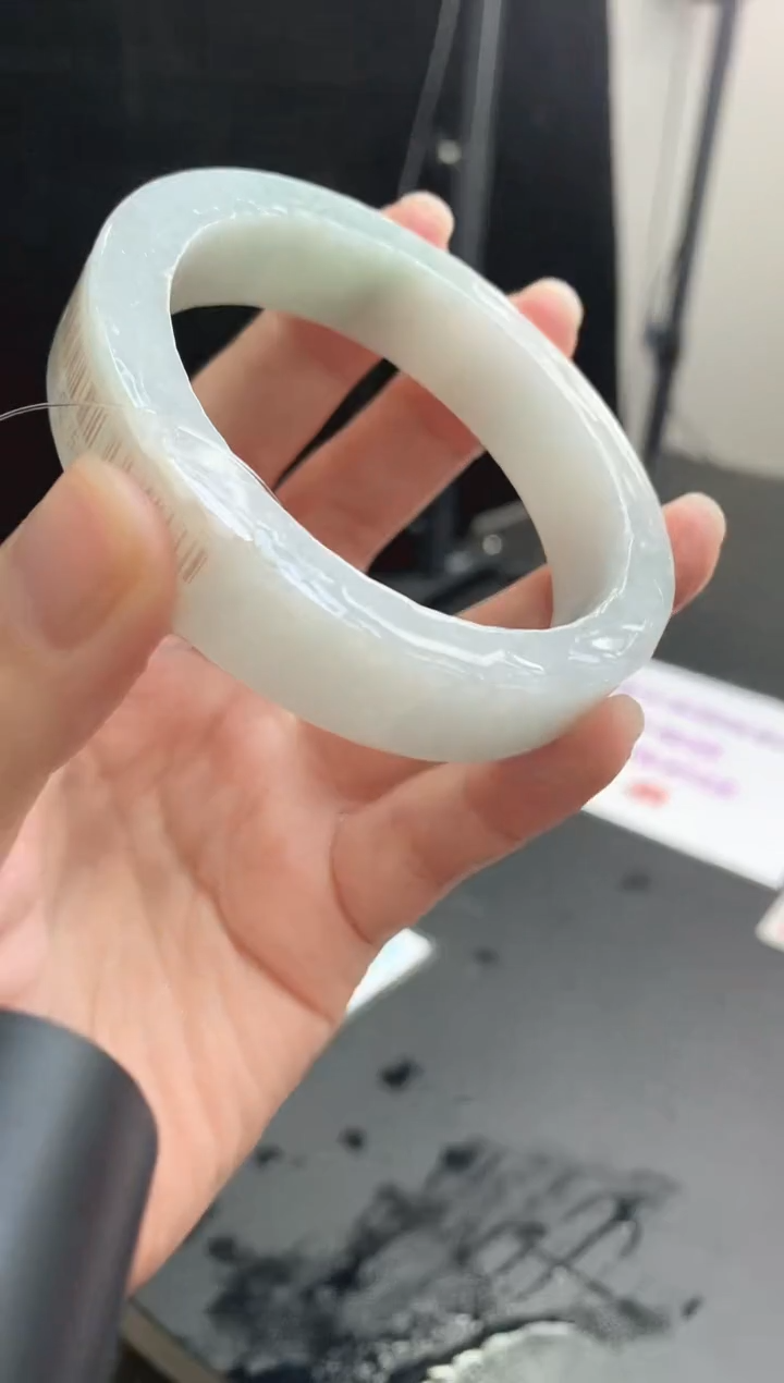 【闪购商品】定制翡翠手镯未镶嵌14  59-60正