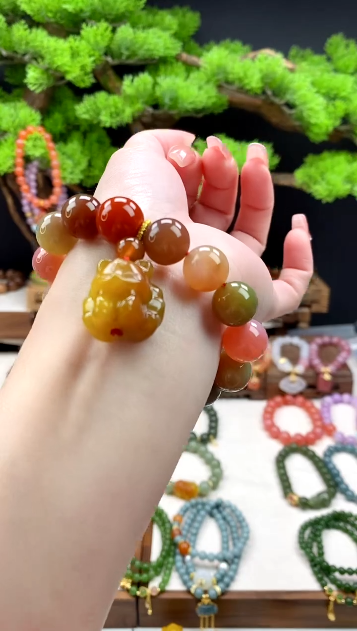 【闪购商品】玛瑙手饰未镶嵌（多样性发1）凤九3