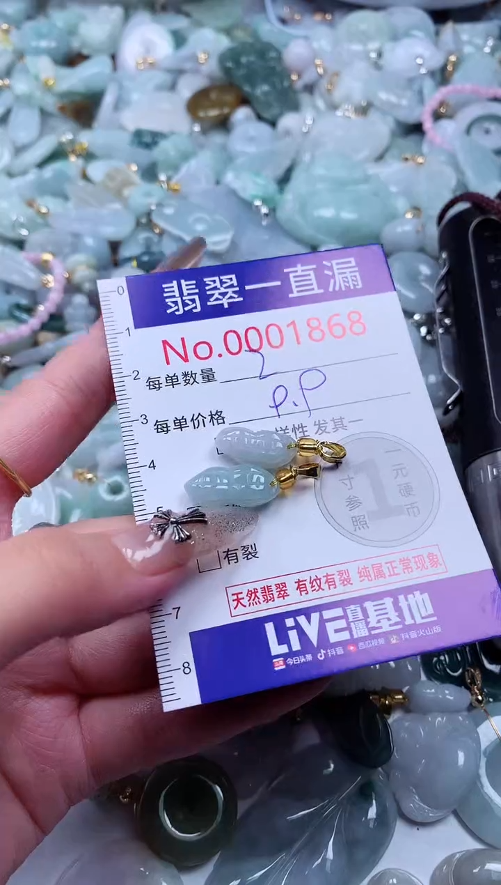 翡翠未镶嵌吊坠(不含链)1868