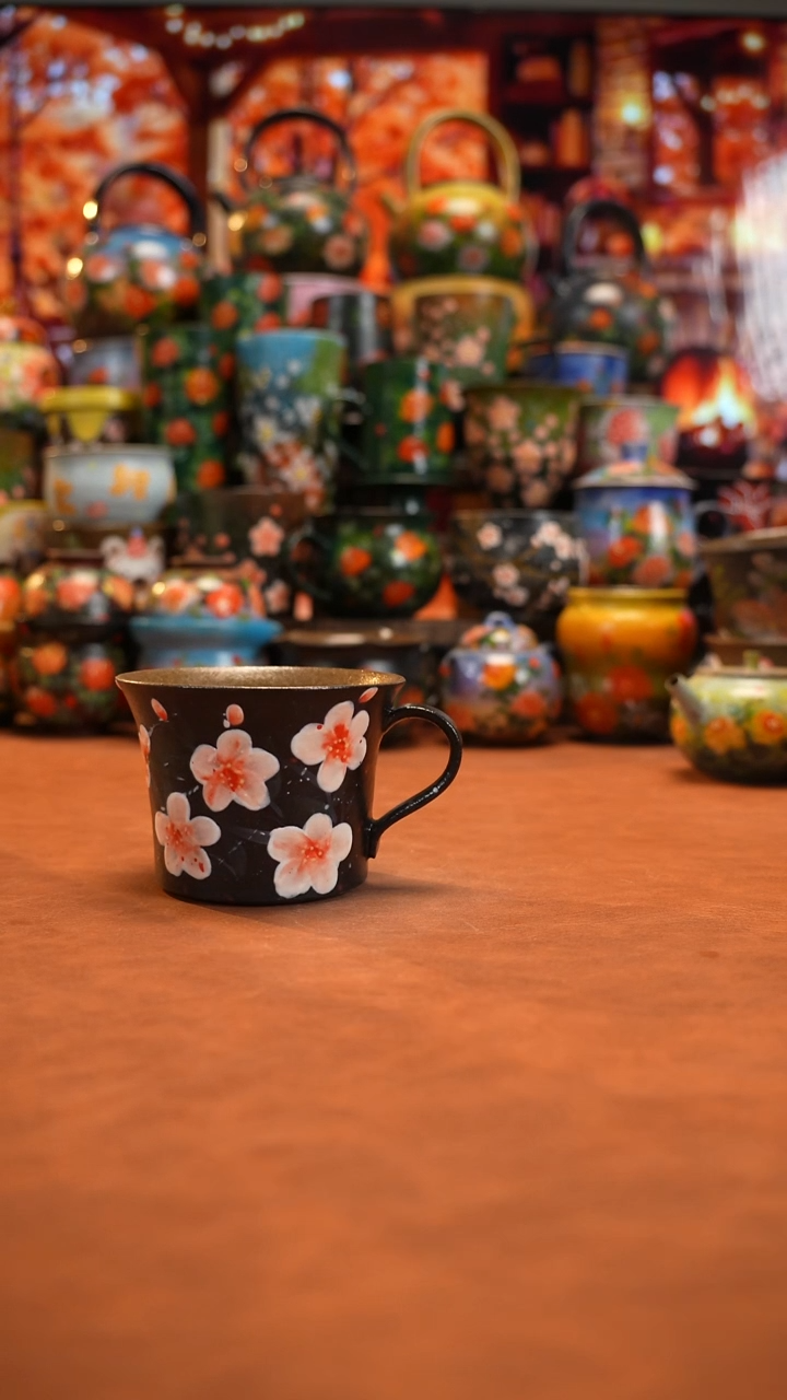 油画   釉下彩  杯子