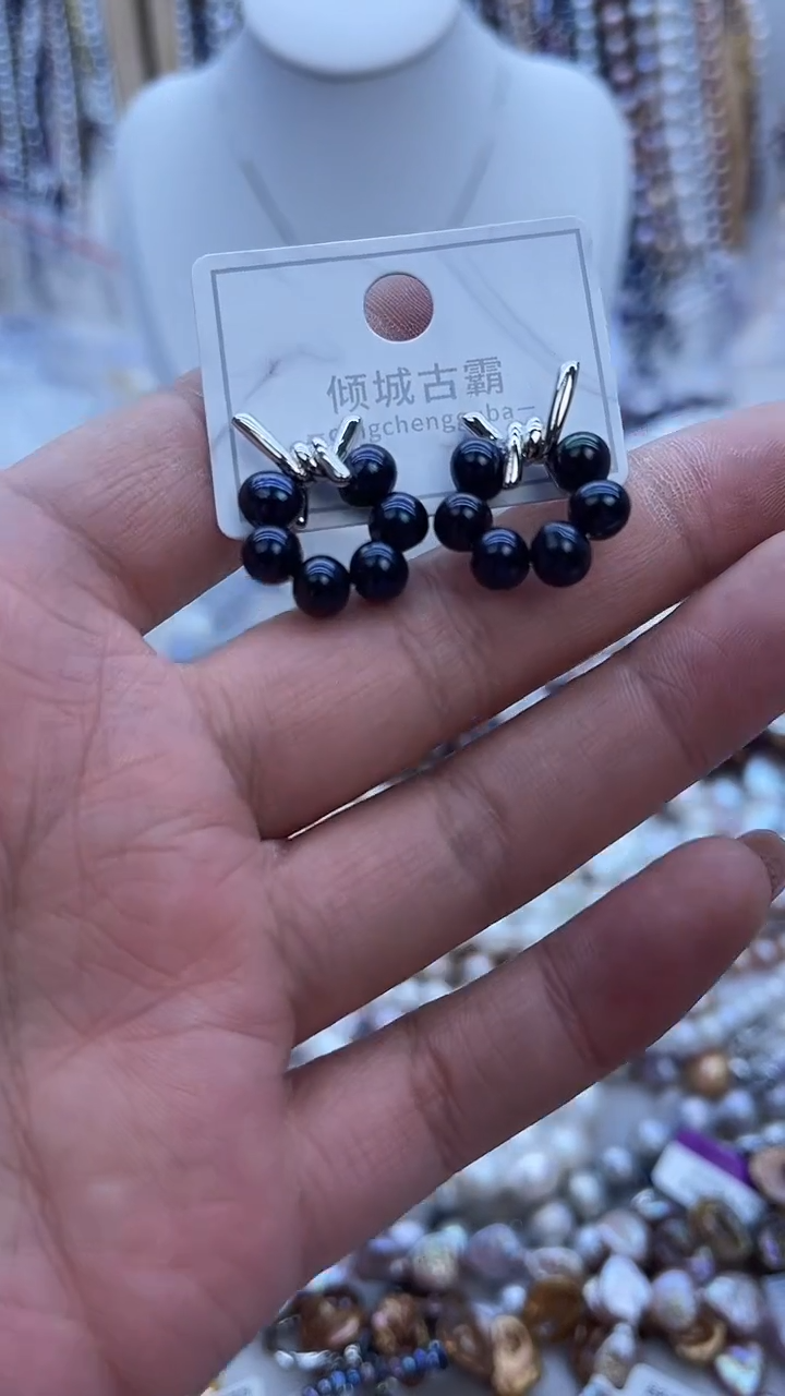 【闪购商品】淡水珍珠耳饰未镶嵌758