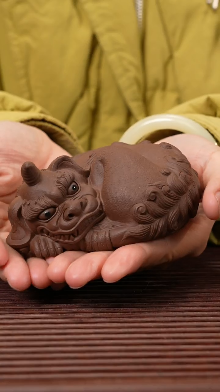 【闪购商品】紫砂茶宠紫泥谛听