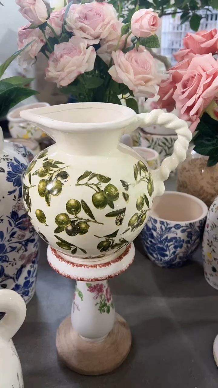 【闪购商品】陶瓷陶瓷花盆高cm内口cm