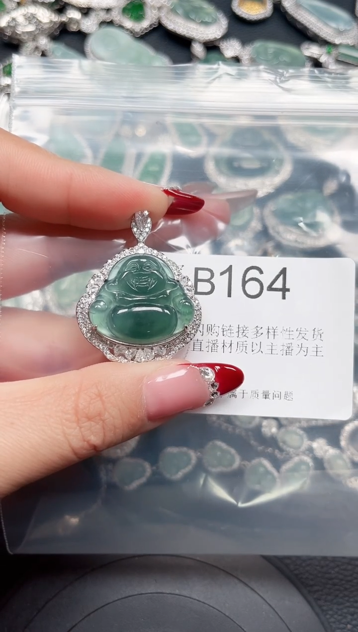 【闪购商品】翡翠颈饰未镶嵌164赠皮绳