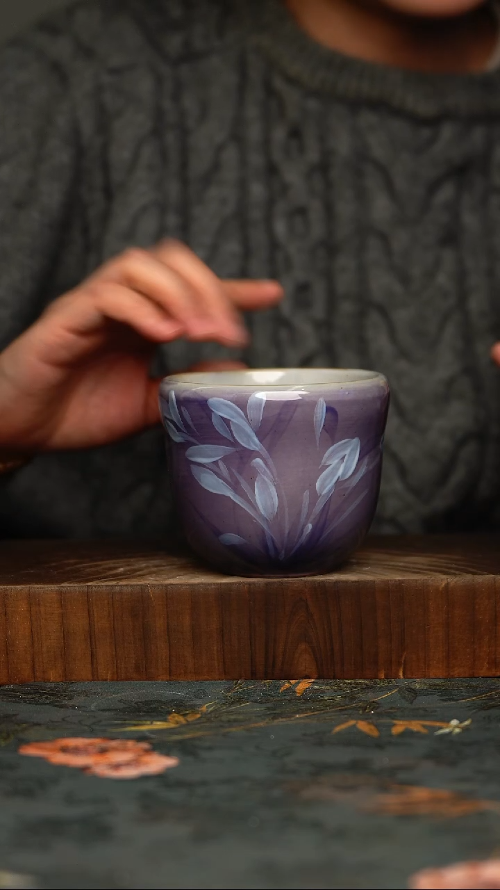 瓷片釉下彩手工手绘同款