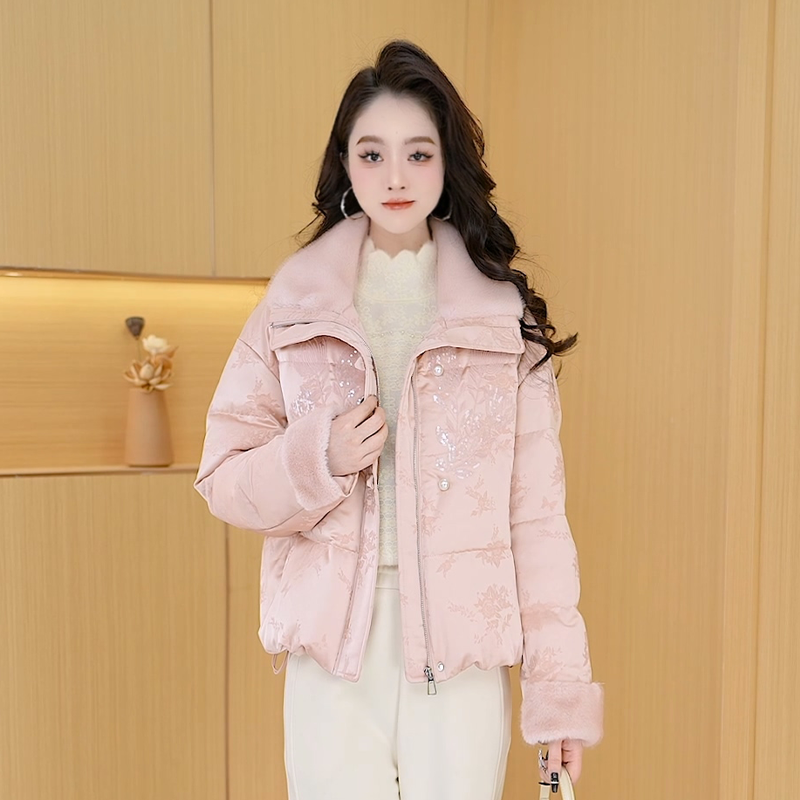 【羽绒服】冬季白鸭绒羽绒服百搭新款时尚气质休闲保暖外套女冬款