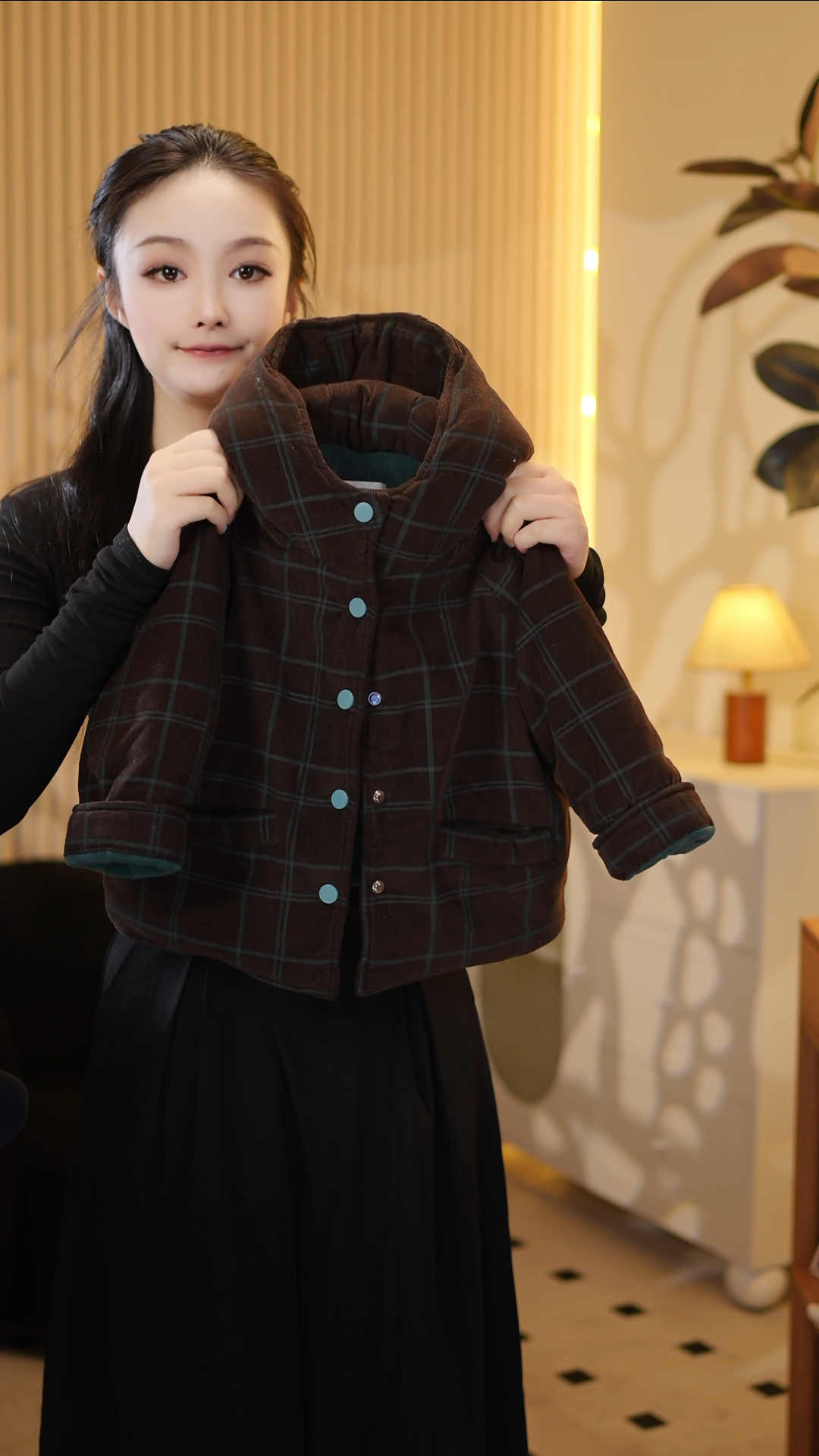 【现货】2025秋冬新款儿童时尚宽松保暖加绒加厚棉服外套90166