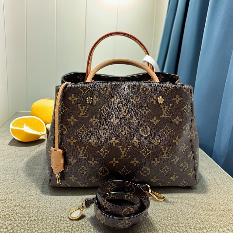 95新 LouisVuitton/路易威登 老花中号蒙田包 1148 8743