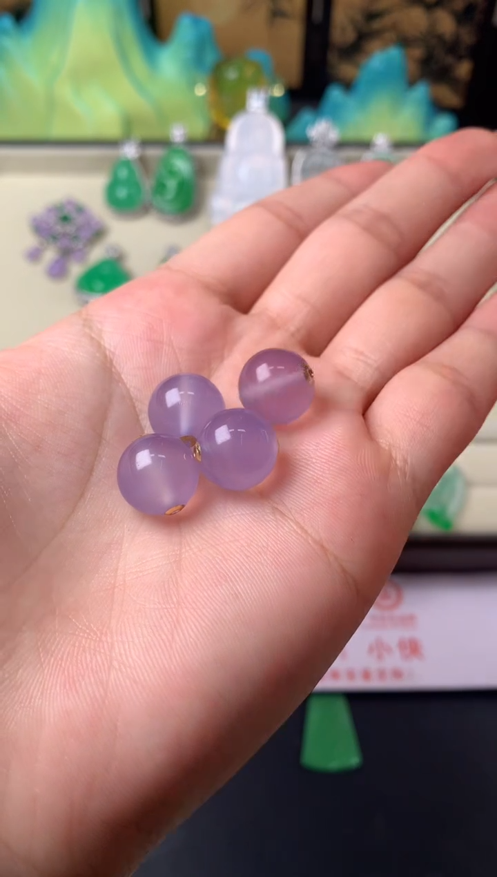18K金镶嵌吊坠(不含链)玛瑙/玉髓多样性发一