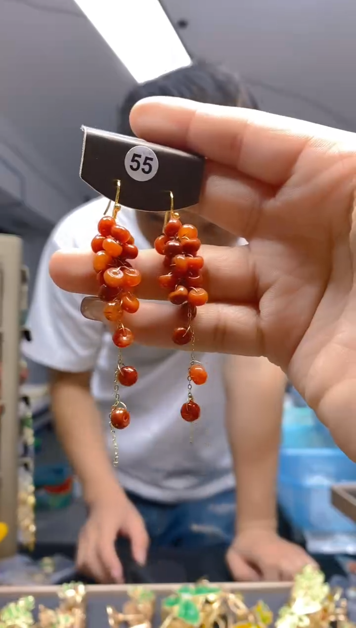 【闪购商品】翡翠耳饰合金0421翡翠耳钩