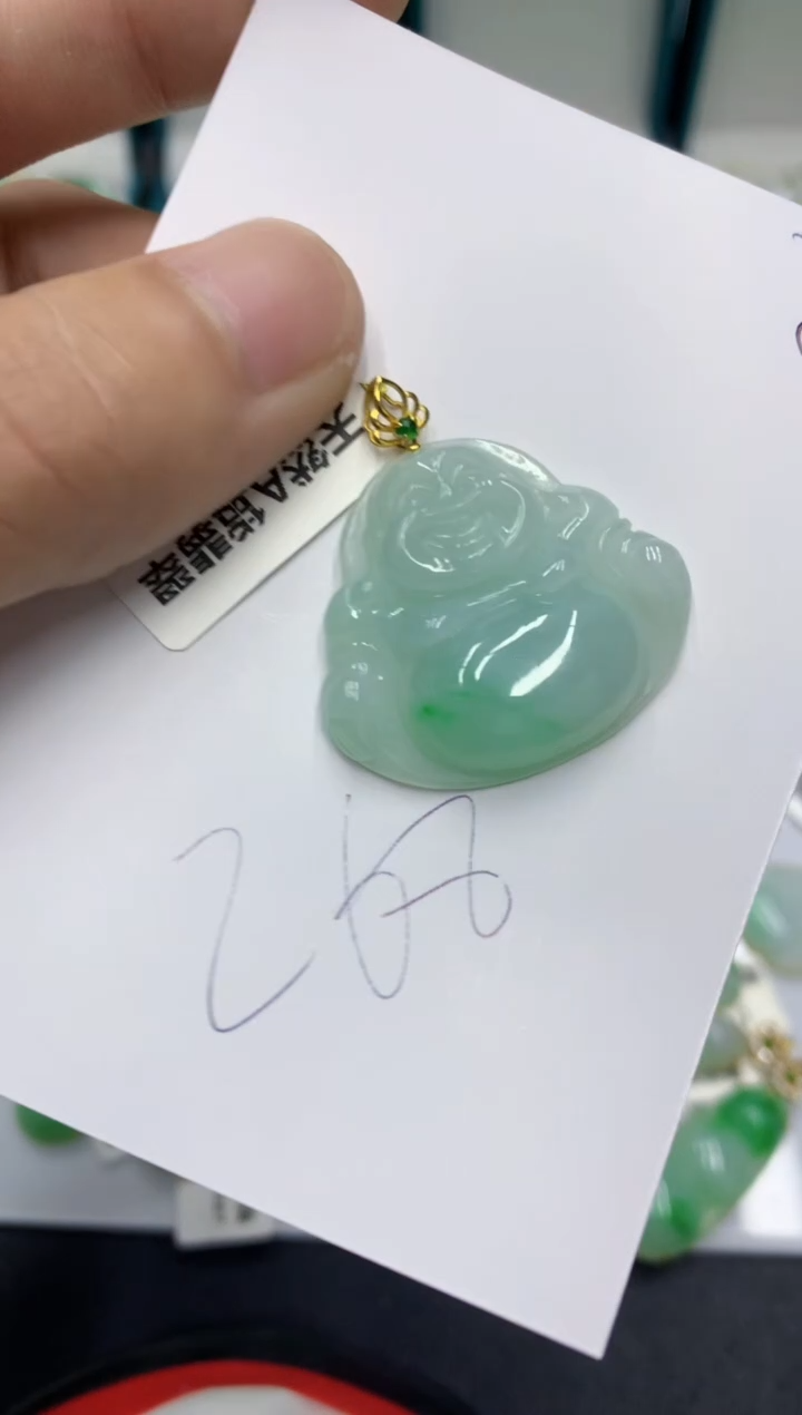 【闪购商品】翡翠颈饰18K金镶嵌翡翠