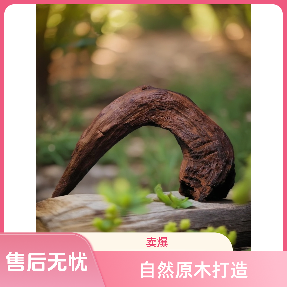 水族天然精品沉木造景素材摆件工艺品鱼缸紫柚木