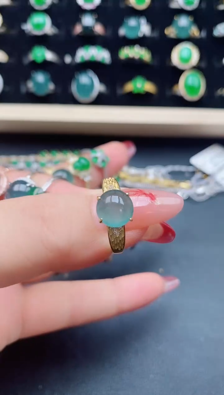 【闪购商品】翡翠戒指银S925镶嵌5805508