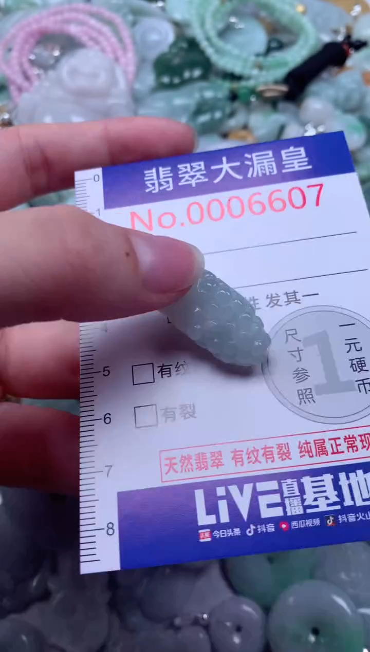 翡翠未镶嵌吊坠(不含链)6607