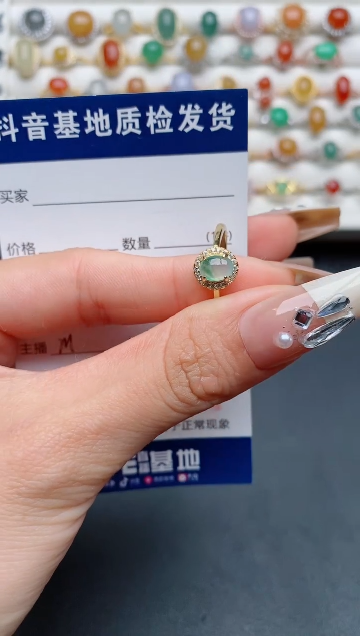 【闪购商品】翡翠戒指银S925镶嵌..........