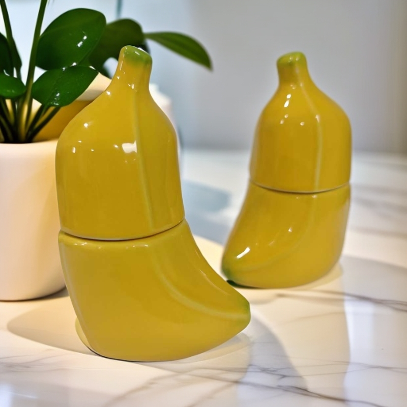 陶瓷仿真香蕉牙签筒