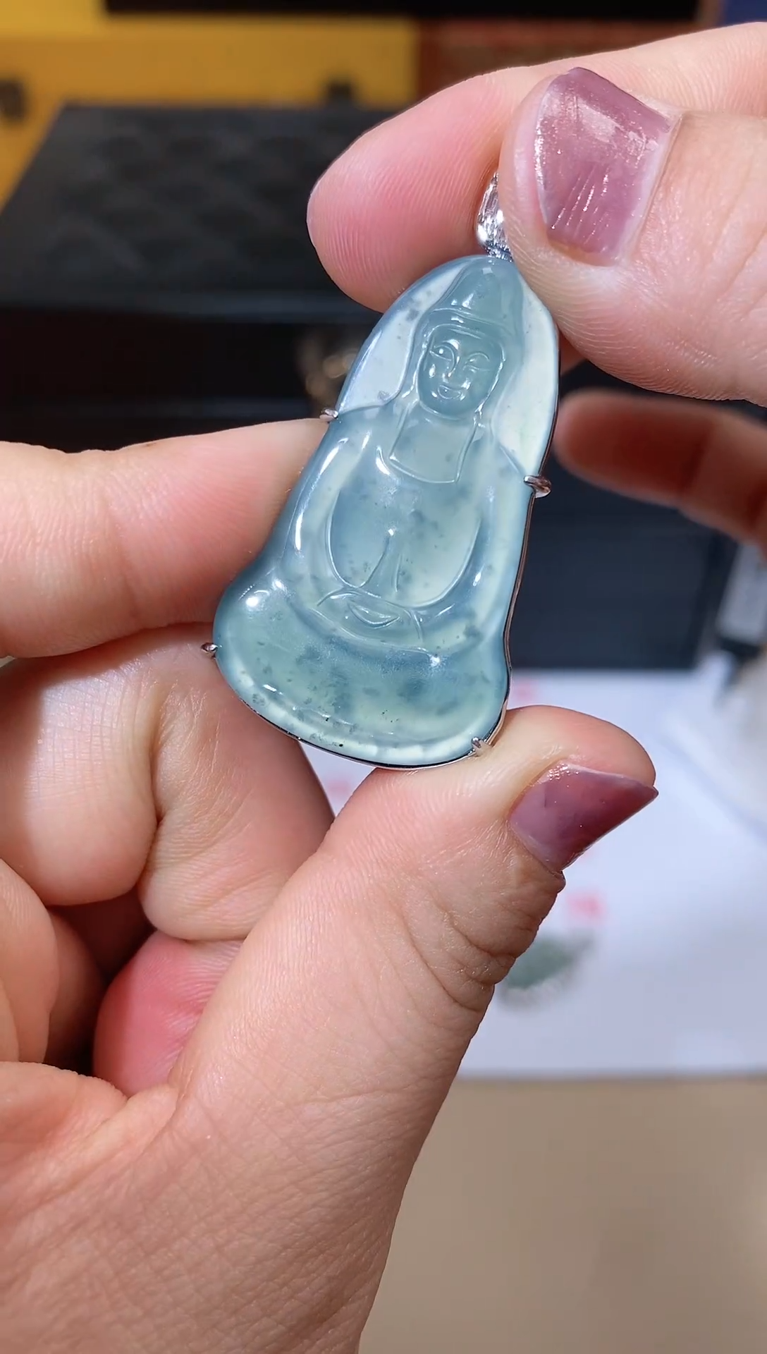 【闪购商品】翡翠颈饰合金天然A货翡翠