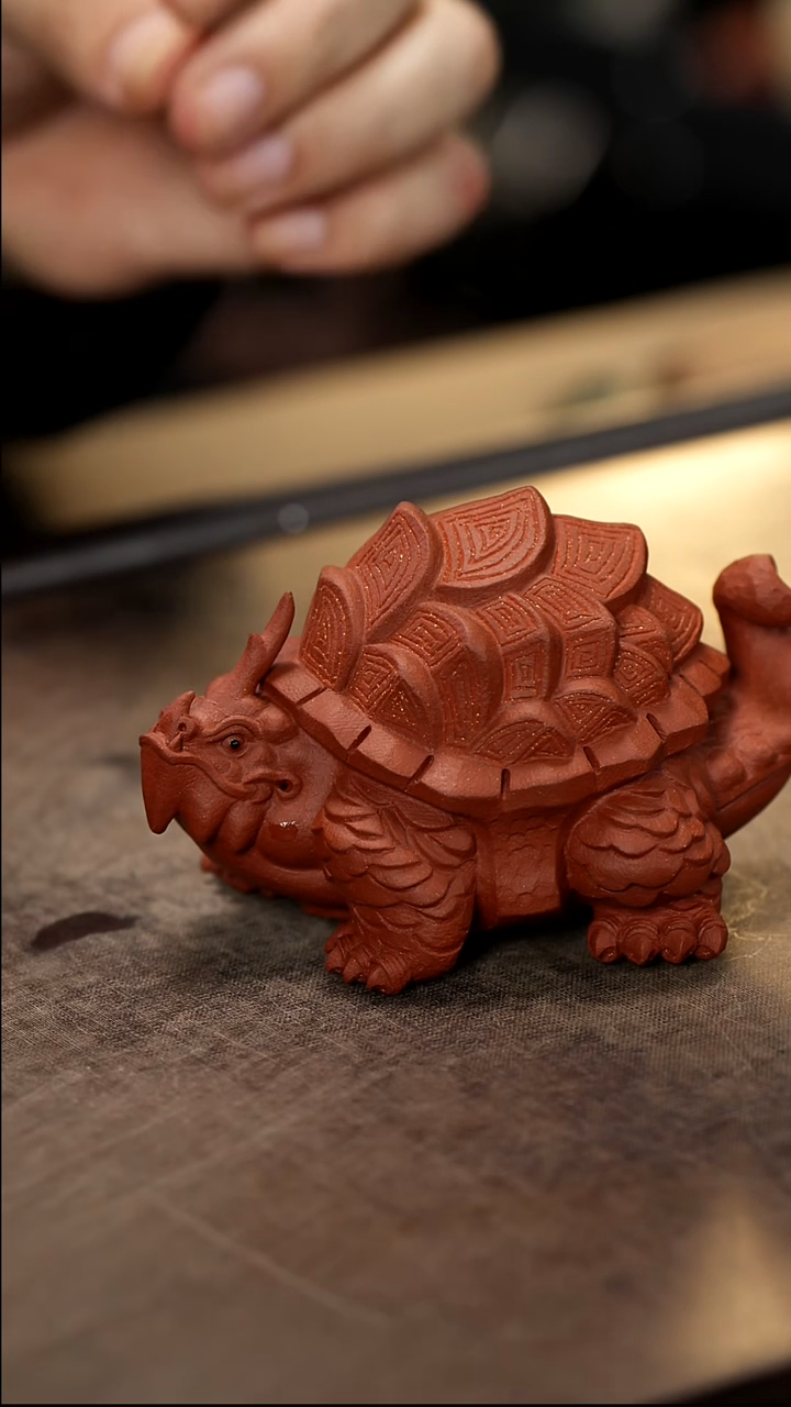 紫砂茶宠正红霸下