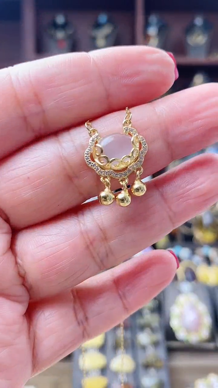 【闪购商品】玛瑙/玉髓颈饰银S925镶嵌吊坠