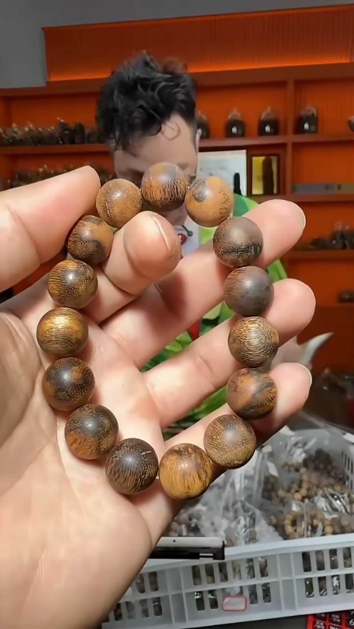 沉香手串121号虎斑28g1.5多样性发一