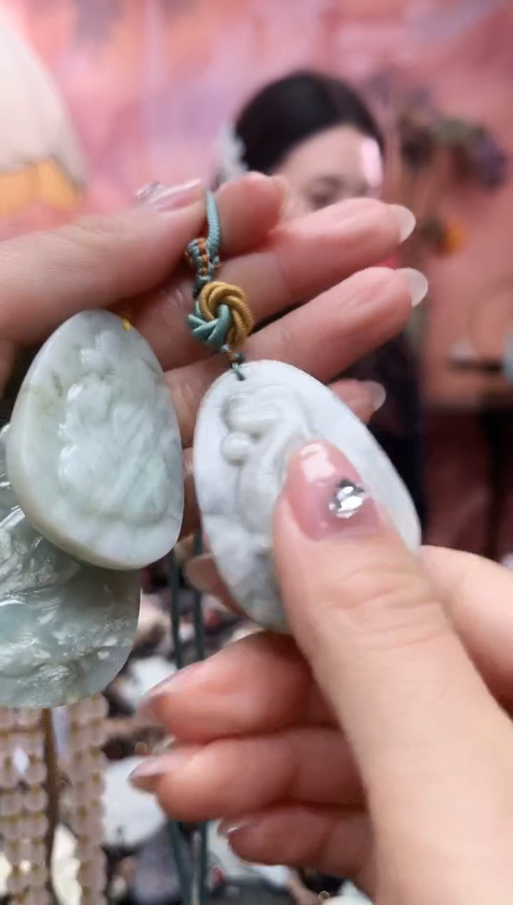 未镶嵌岫玉吊坠多样性发货 拍一发一