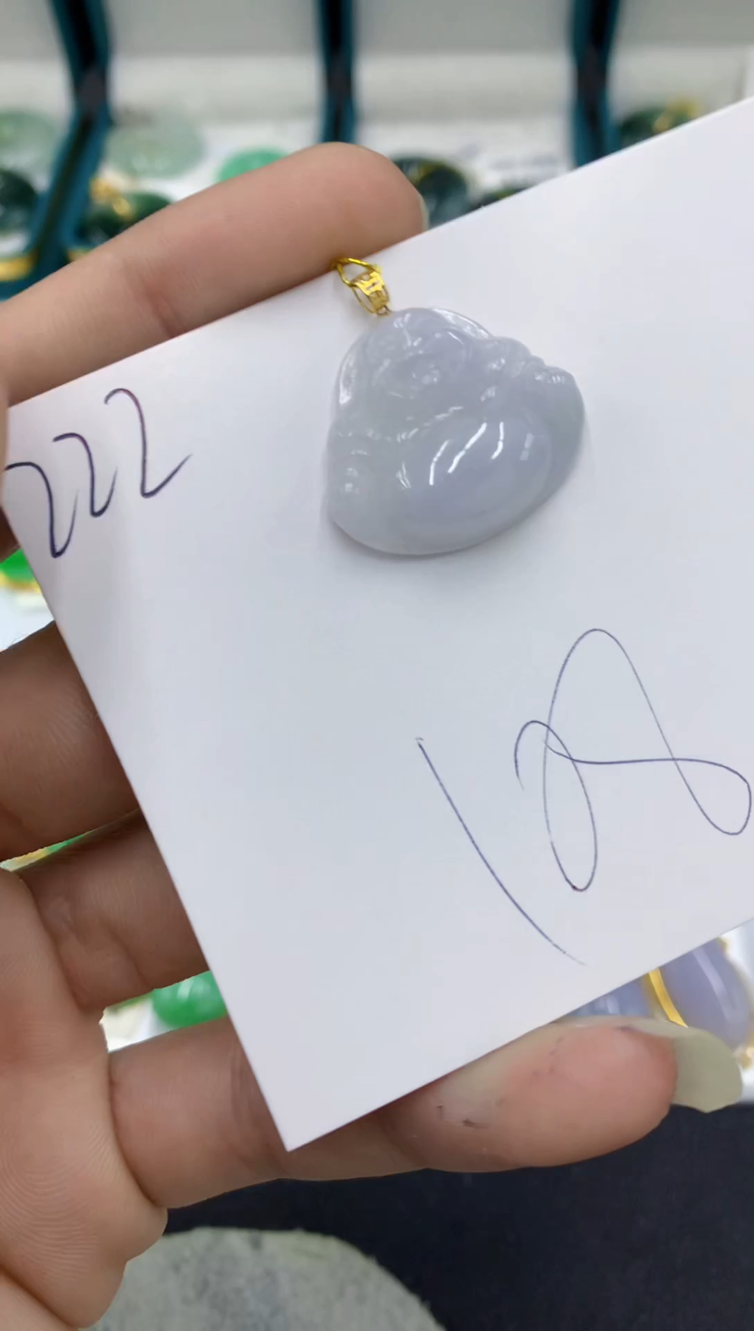 【闪购商品】翡翠颈饰18K金镶嵌翡翠