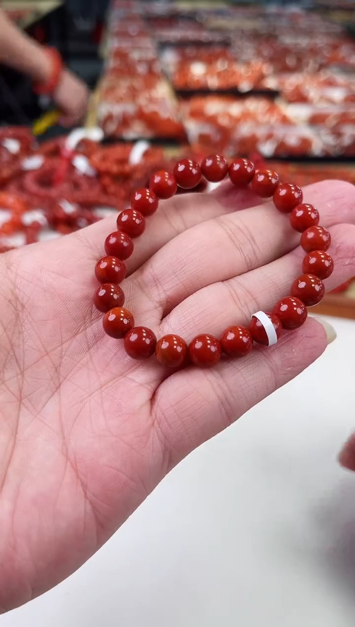 【闪购商品】南红玛瑙瓦西手串8+未镶嵌一个/条